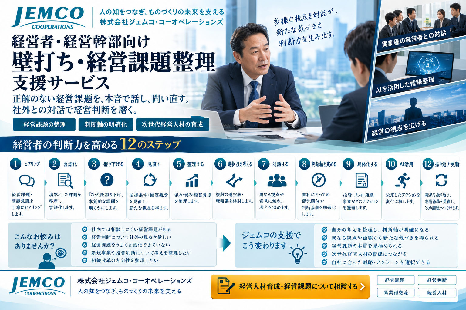 【金融・フィンテック】経営者・幹部 壁打ち・経営課題整理支援