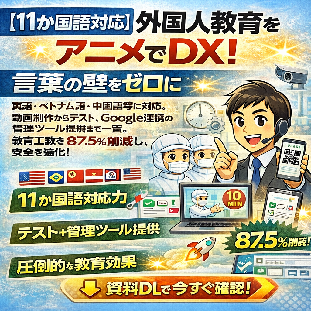 【教育機関向け】11か国語対応！学習支援アニメ