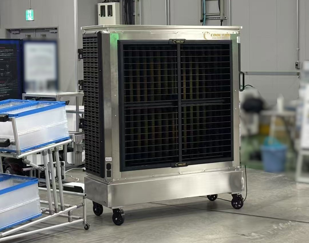 大型送風機導入事例：マテハン機器展示会場様