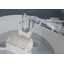 Spin cleaning unit for corner substrates and photomasks