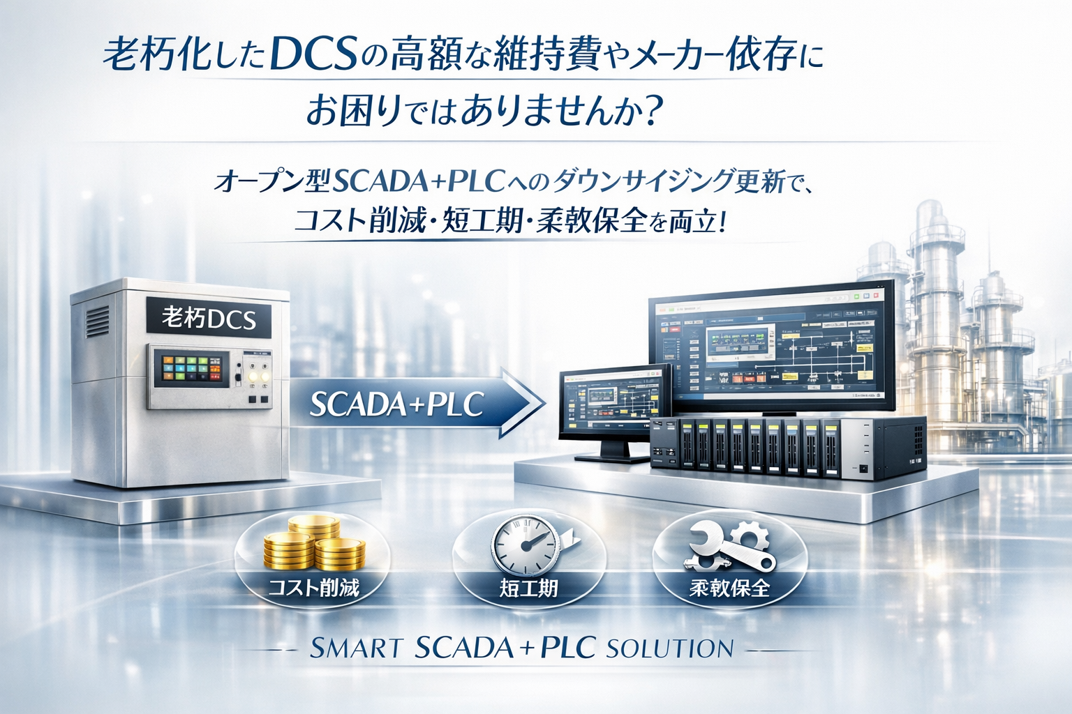 PLC更新 SCADA化|旭化成エンジニアリング