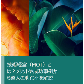 技術経営(MOT)とは？メリットや成功事例から導入のポイント