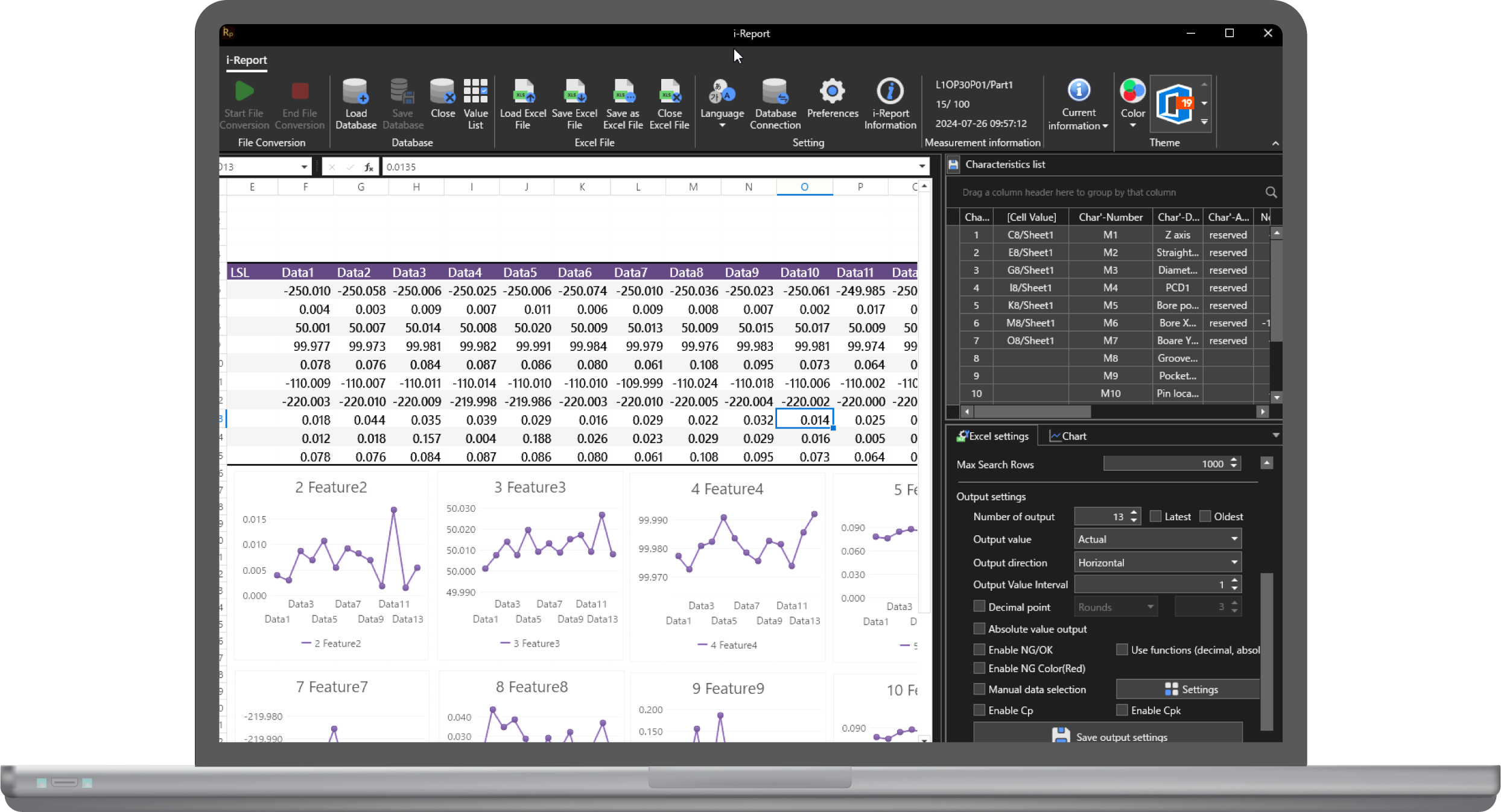 【測定機用】EXCELレポート作成『i-Report』