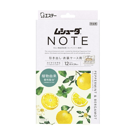 ムシューダＮＯＴＥ１年引き出し　２４個　ペパーミント＆ベルガモッ