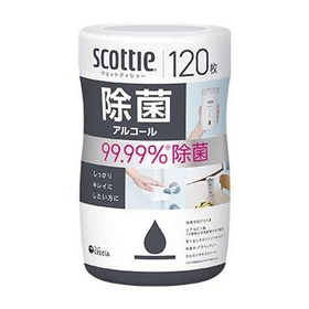 スコッティ ウェットティシュー 除菌 アルコール 120枚