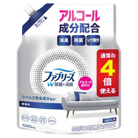 ファブリーズＷ除菌　無香料アルコール成分入り　つめかえ用４回分 