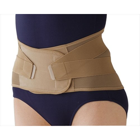 腰らく2重コルセット　モカ　M-L