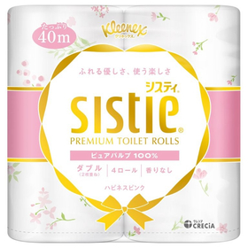 クリネックス　システィ　4ロール ダブル ハピネスピンク
