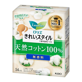 【医薬部外品】ロリエ　きれいスタイル　天然コットン１００％ 54