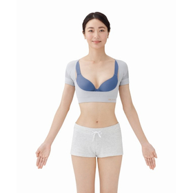 勝野式　肩楽さんクール アイスグレー　L～LL 【姿勢改善】