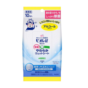 ビオレu 除菌やわらかウェットシート アルコール 10枚【厚手】