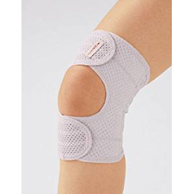 ワンタッチ式ひざサポーター　1枚　ラベンダー　右用　M-L