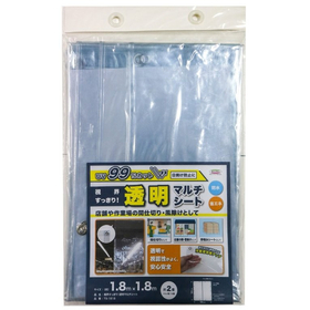 透明間仕切シート　透明　180cmx180cm TS-1818