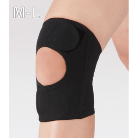 ウォーキングサポーター　膝用　1枚ブラック　M-L