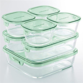 iwaki　パック＆レンジ 7点セット グリーン PSC-PRN