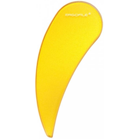 チェコガラス爪ヤスリ　ティアドロップ　ゴールド