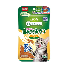 PETKISS　ネコちゃんの歯みがきおやつ　チキン味　プチ 14
