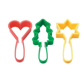 Pハンドルクッキー抜型　3P　351145 【調理器具】