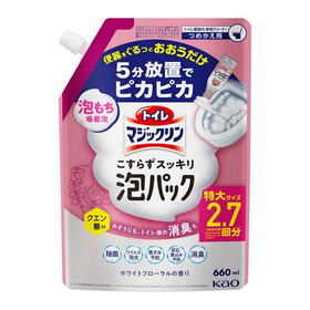 トイレマジックリン　こすらずスッキリ泡パック　ホワイトフローラル