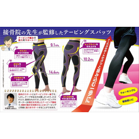 接骨院の先生が監修したテーピングスパッツ ブラック　M-L