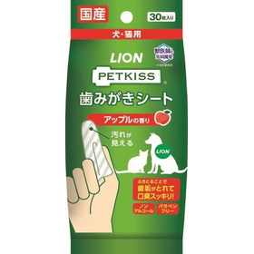 PETKISS　歯みがきシート　30枚入 アップルの香り