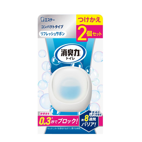 消臭力 コンパクト トイレ用 つけかえ リフレッシュサボン 2個