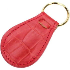 革巻き手ベラ クロコ型押し　レッド