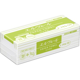 エルヴェール ペーパータオル エコセレクト シングル（小判） 