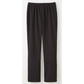 裏起毛足くび暖かパンツ　ブラック　LL