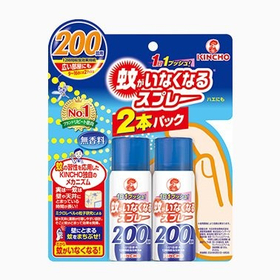 蚊がいなくなるスプレー　200回　無香料 2本パック