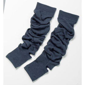 ヨガの先生と考えた冷え対策レッグウォーマー 杢ネイビー