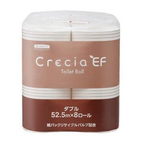 クレシアEF トイレットロール 52.5m ダブル 8ロール