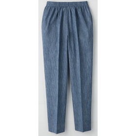 高島ちぢみ　涼やかパンツ 股下58cm　ブルー　M