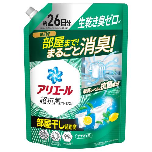 アリエールジェル 部屋干しプラス つめかえ超特大サイズ 625g | 新日本機能食品 - Powered by イプロスものづくり