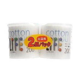 ライフ 綿棒 200本ケース入 2パック
