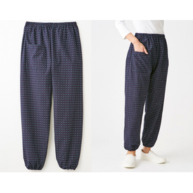 久留米織もんぺ 赤入りあられ　L