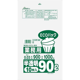 ECOパック　業務用　90L　半透明　10枚 MT-022