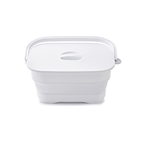 折りたためるつけ置き洗いバケツ　NEO　ホワイト