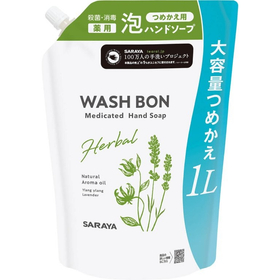 【医薬部外品】ウォシュボンハーバル薬用ハンドソープ詰替用 1L
