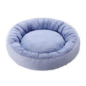 ふわふわベッド　ペット用 ストライプ柄