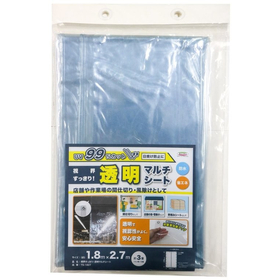 透明間仕切シート　透明　180cmx270cm TS-1827