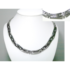 ゲルマ430個 チタンネックレスK8462