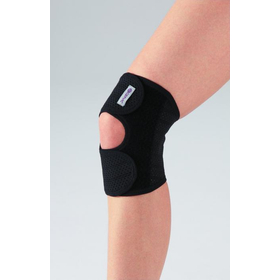 ワンタッチ式ひざサポーター　1枚　ブラック　右用　L-LL