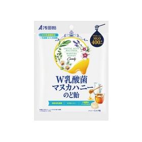 浅田飴 Ｗ乳酸菌マヌカハニーのど飴 60g 【キャンディー・飴】