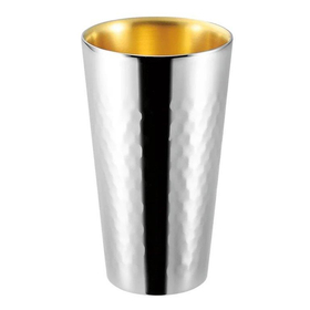 【SUSCUP鎚】サス鎚目2重ストレートカップ内金　250ml 