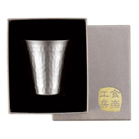 【霞～かすみ～】チタン冷酒カップ1PC　貼箱入 TW-11