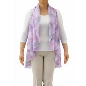 細魅せエアリースカーフベスト ライトパープル