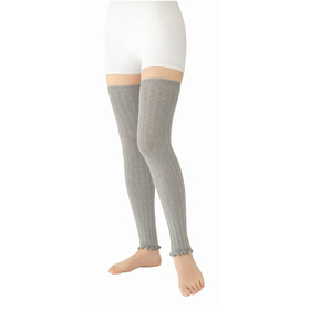 裏起毛ぬくぬくロングウォーマー グレー