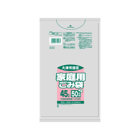 大津市 家庭用ごみ袋 45L 透明 50枚入