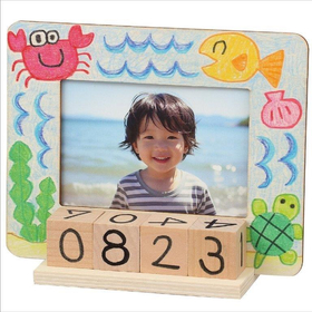 木製万年カレンダーフォトフレーム 21244